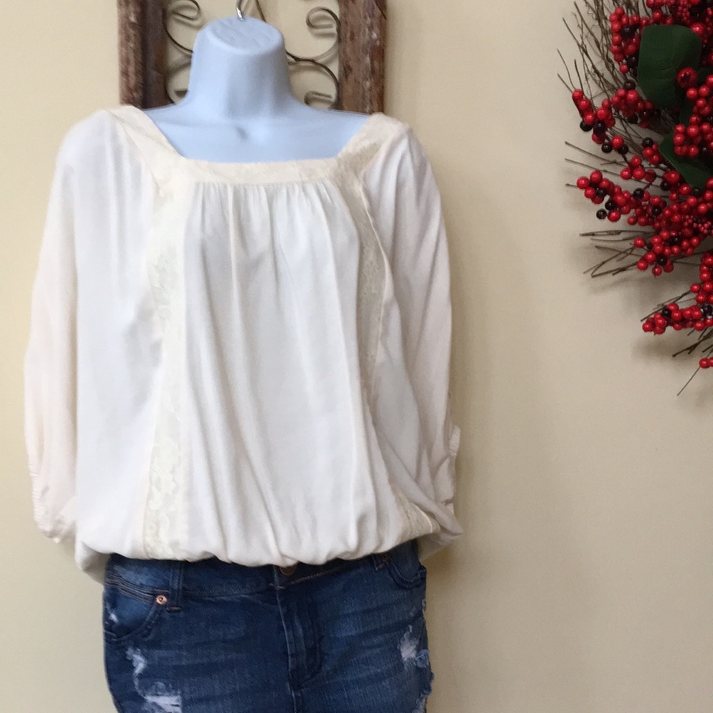 Wrapper Ivory boho top